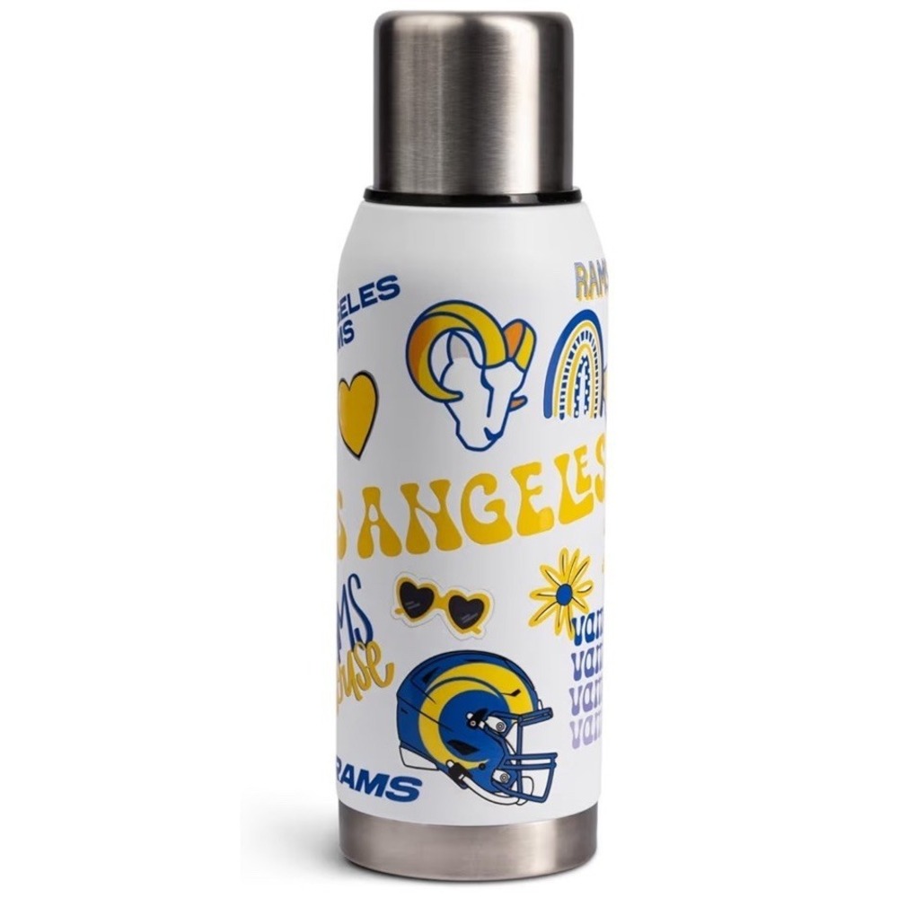 Officially Licensed 34oz Team Spirit Insulated Bottle, Los Angeles, Rams